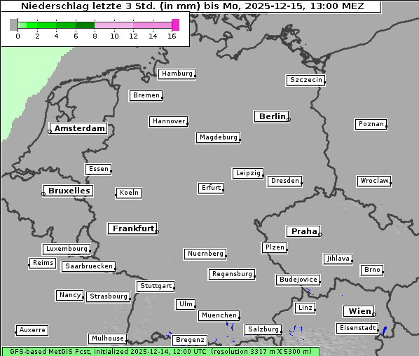 Niederschlag, 15. 12. 2025