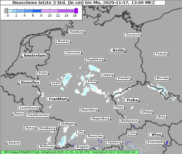 Neuschnee, 17. 11. 2025