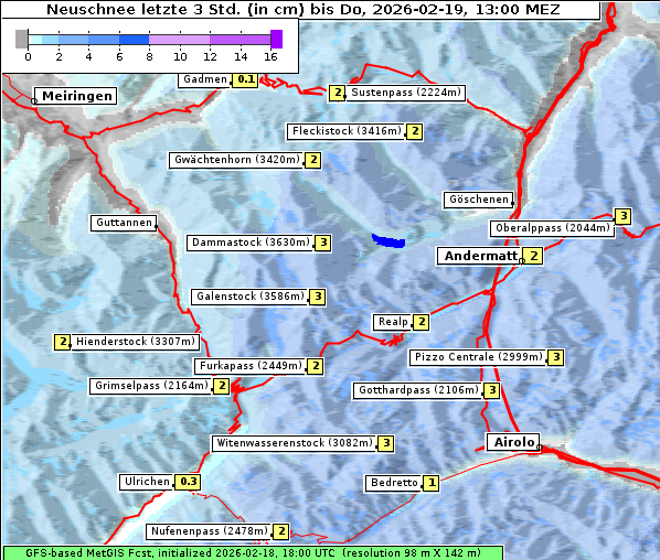 Neuschnee, 19. 2. 2026