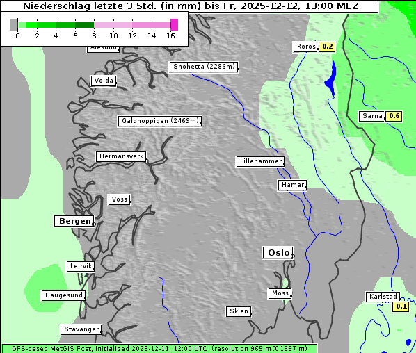 Niederschlag, 12. 12. 2025