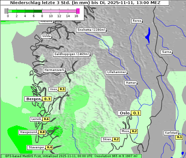 Niederschlag, 11. 11. 2025