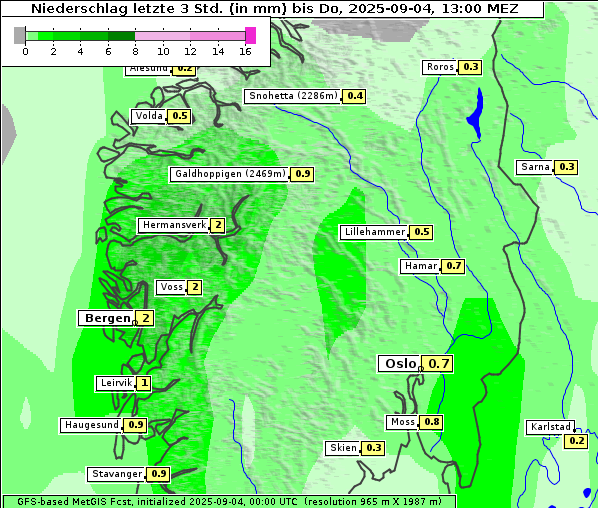 Niederschlag, 4. 9. 2025