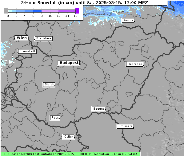 Neuschnee, 15. 3. 2025