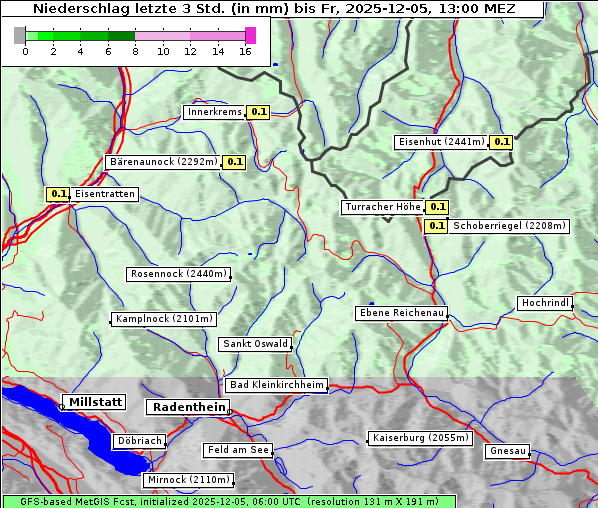 Niederschlag, 5. 12. 2025