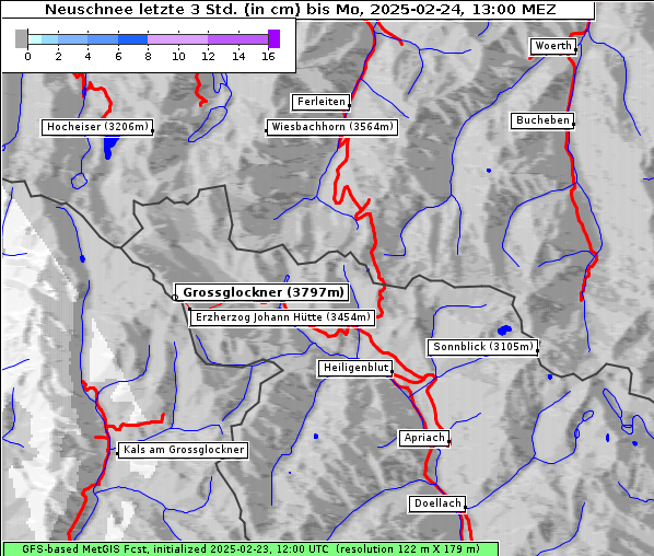 Neuschnee, 24. 2. 2025