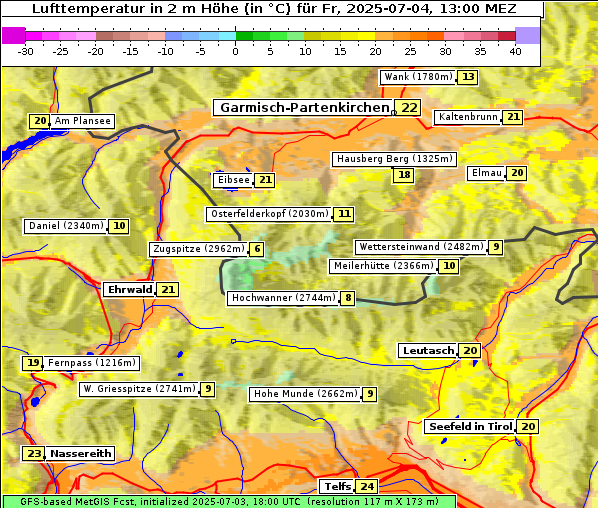 Temperatur, 4. 7. 2025