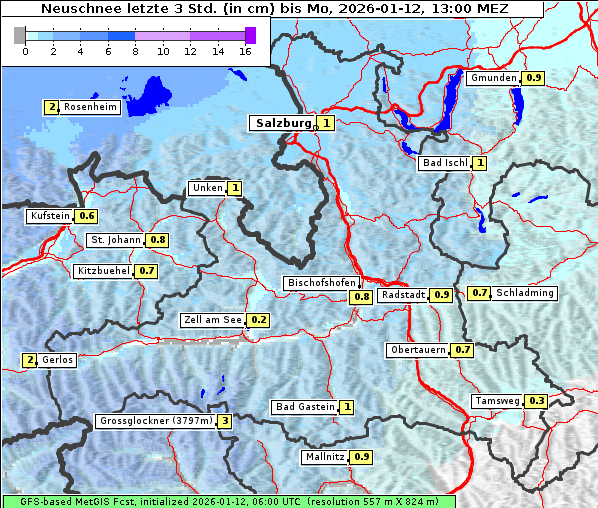 Neuschnee, 12. 1. 2026