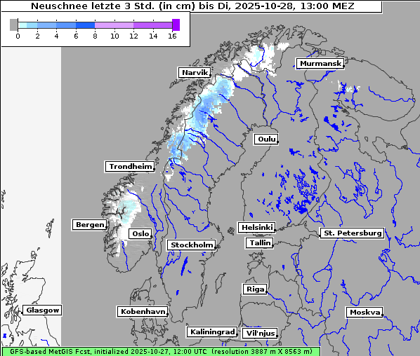 Neuschnee, 28. 10. 2025