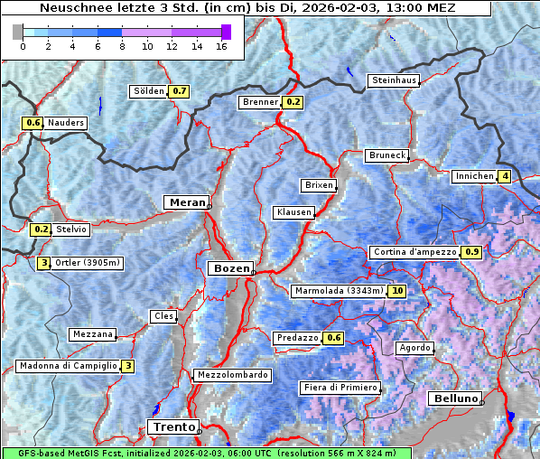 Neuschnee, 3. 2. 2026
