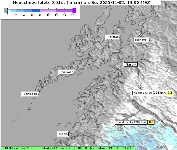 Neuschnee, 2. 11. 2025