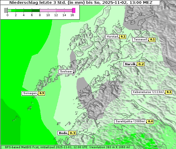 Niederschlag, 2. 11. 2025