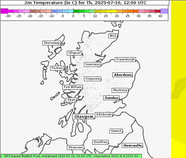 Temperatur, 10. 7. 2025