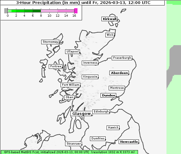 Niederschlag, 13. 3. 2026