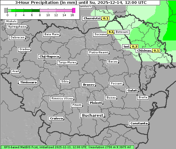 Niederschlag, 14. 12. 2025