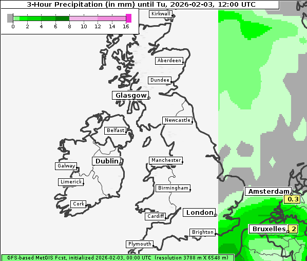 Niederschlag, 3. 2. 2026