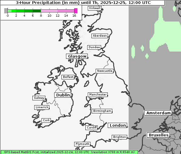 Niederschlag, 25. 12. 2025