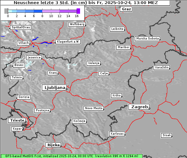 Neuschnee, 24. 10. 2025