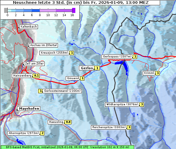 Neuschnee, 9. 1. 2026