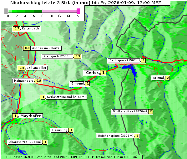 Niederschlag, 9. 1. 2026