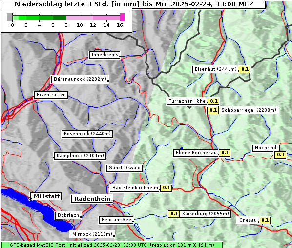 Niederschlag, 24. 2. 2025