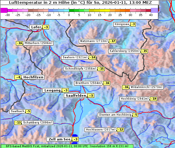 Temperatur, 11. 1. 2026