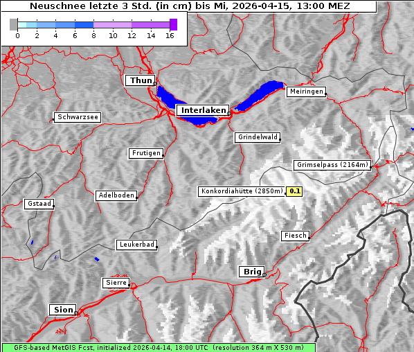 Neuschnee, 15. 4. 2026