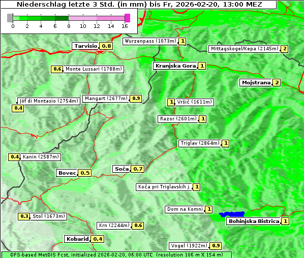 Niederschlag, 20. 2. 2026