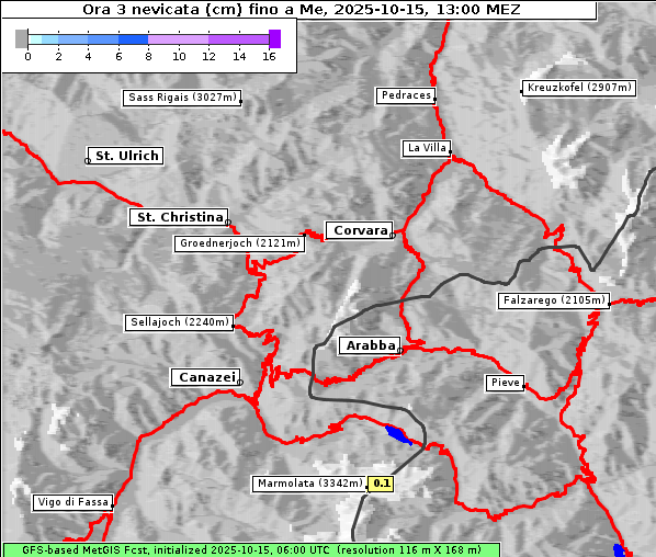 Neuschnee, 15. 10. 2025