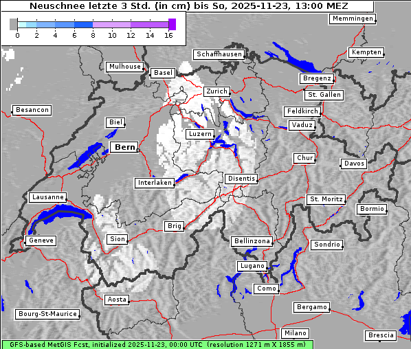 Neuschnee, 23. 11. 2025