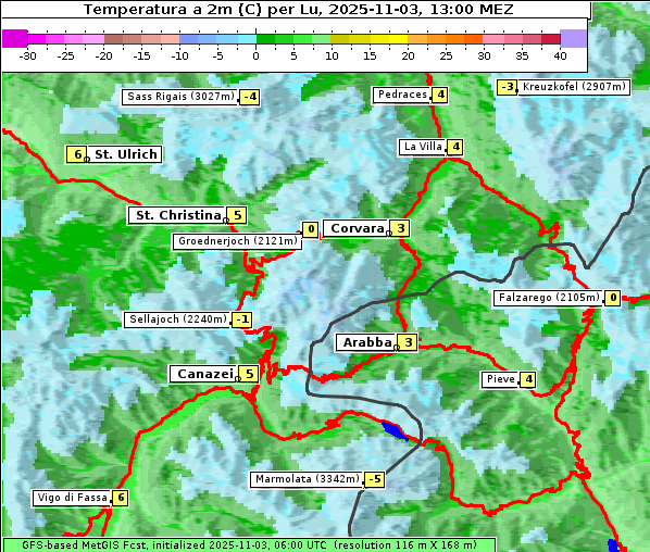 Temperatur, 3. 11. 2025