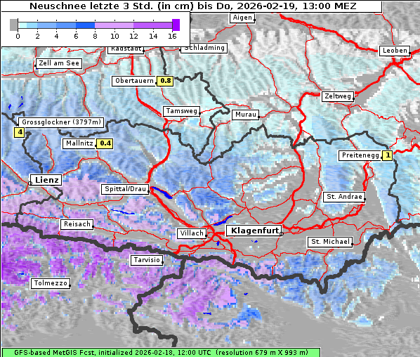 Neuschnee, 19. 2. 2026