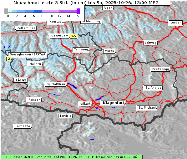 Neuschnee, 26. 10. 2025