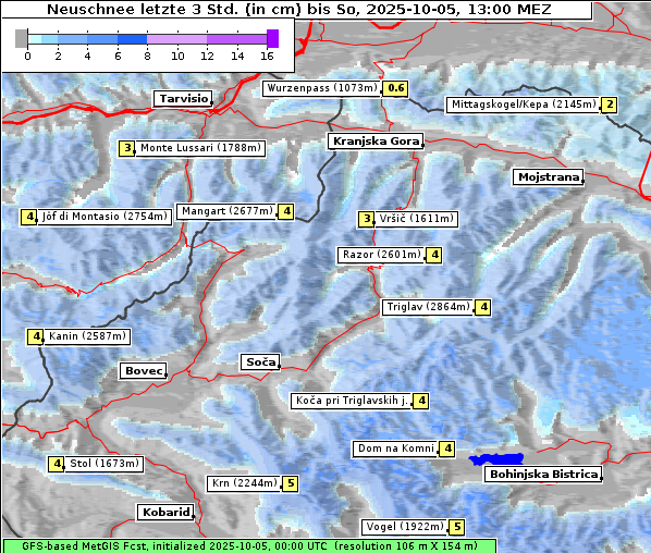 Neuschnee, 5. 10. 2025