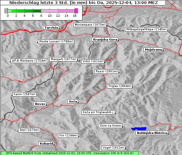 Niederschlag, 4. 12. 2025