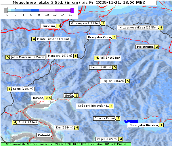 Neuschnee, 21. 11. 2025
