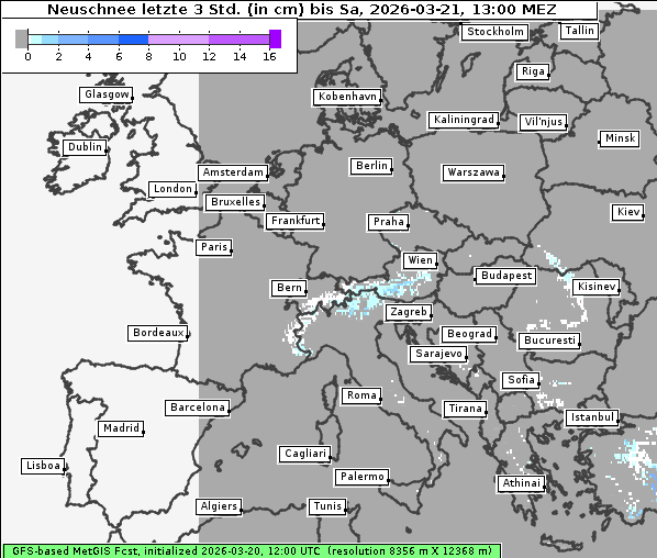 Neuschnee, 21. 3. 2026