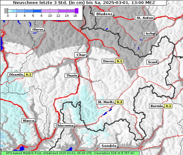 Neuschnee, 1. 3. 2025