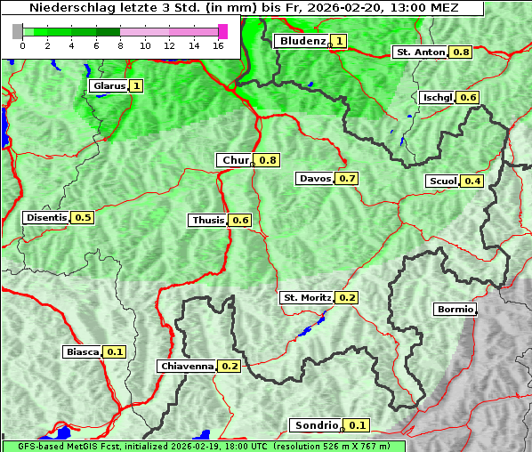 Niederschlag, 20. 2. 2026