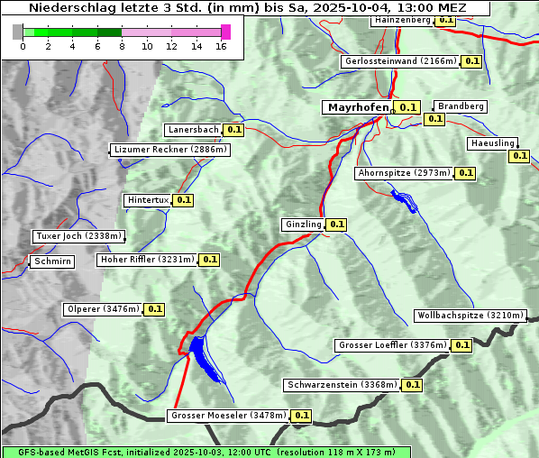 Niederschlag, 4. 10. 2025