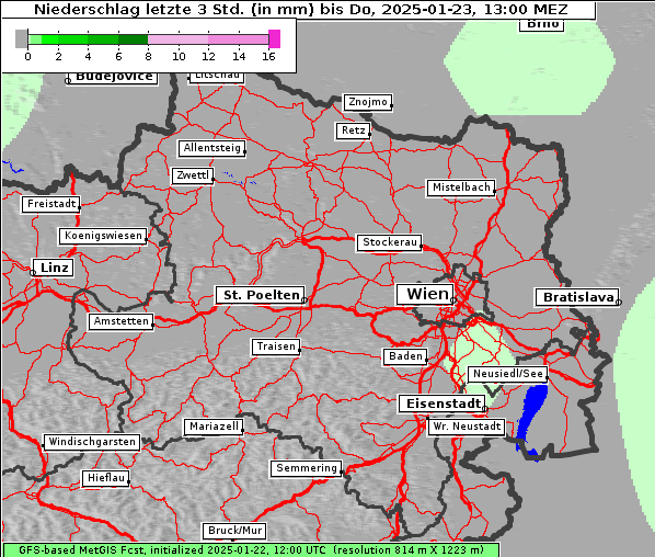 Niederschlag, 23. 1. 2025