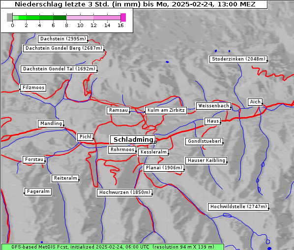 Niederschlag, 24. 2. 2025