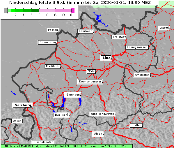 Niederschlag, 31. 1. 2026