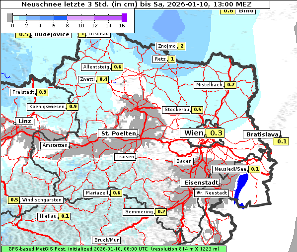 Neuschnee, 10. 1. 2026