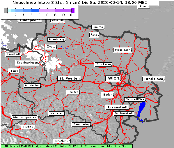 Neuschnee, 14. 2. 2026