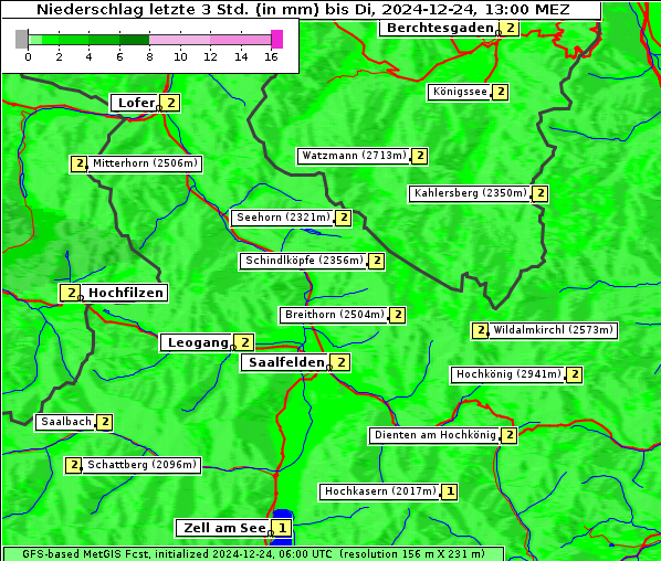 Niederschlag, 24. 12. 2024