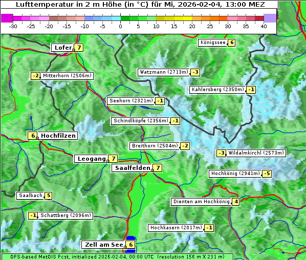 Temperatur, 4. 2. 2026
