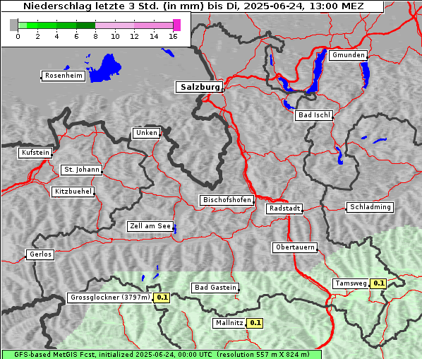 Niederschlag, 24. 6. 2025