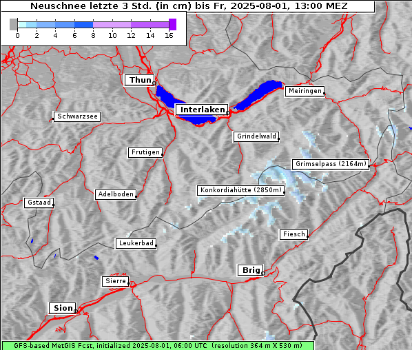 Neuschnee, 1. 8. 2025