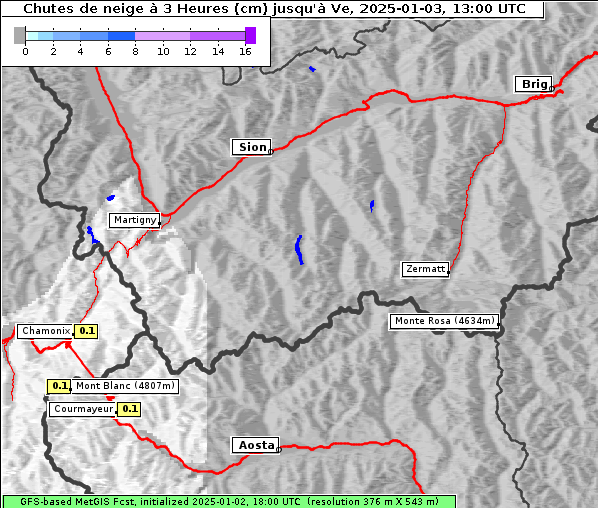 Neuschnee, 3. 1. 2025