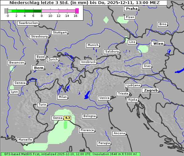 Niederschlag, 11. 12. 2025